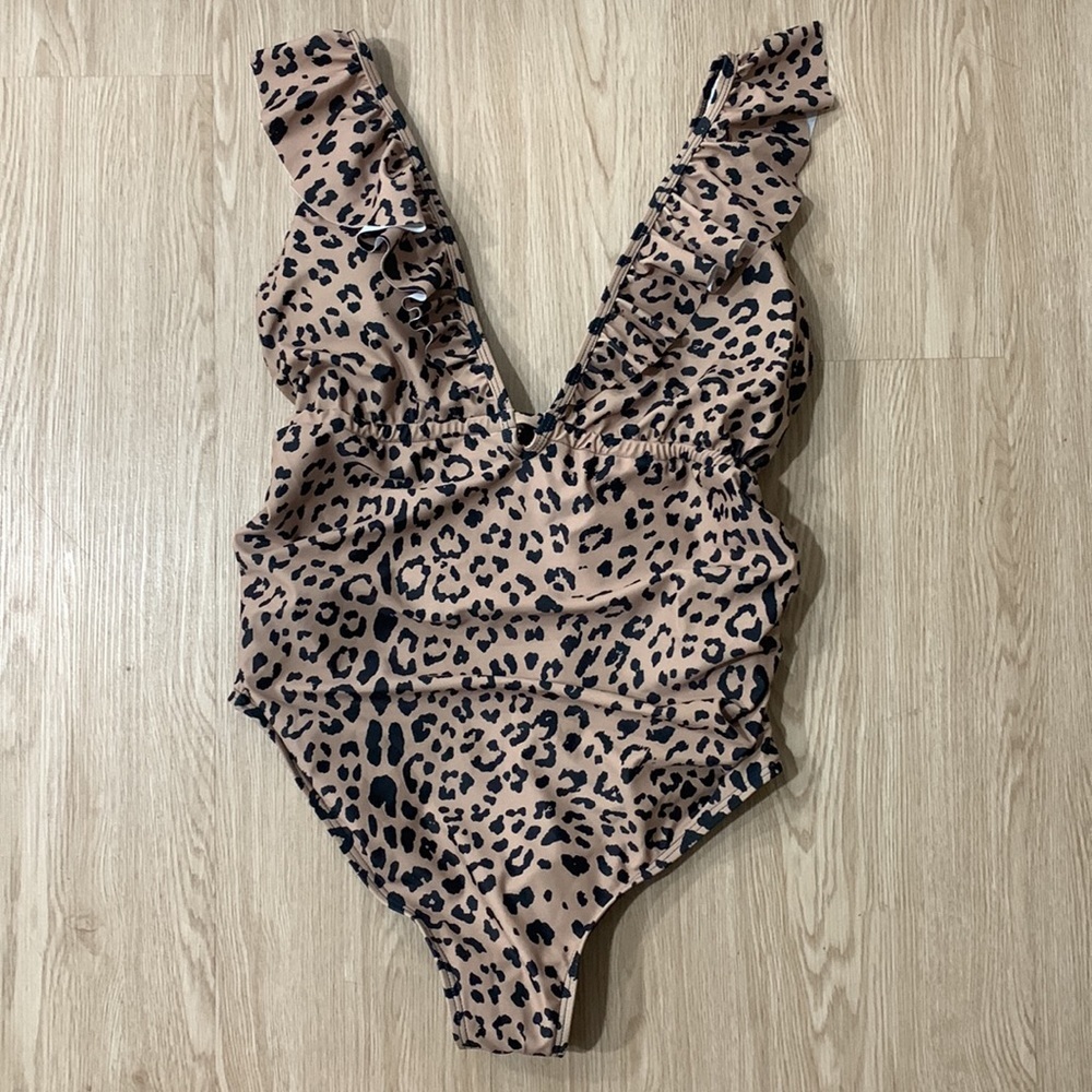PinkBlush leopard one piece swimsuit maternity nwot - Picture 11 of 11